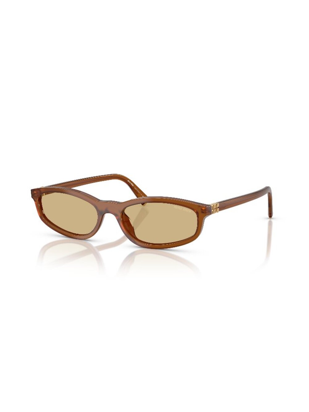 New Miu Miu Women's Sunglasses Yellow Lens Acetate Frame MU A06S 22I10R 55